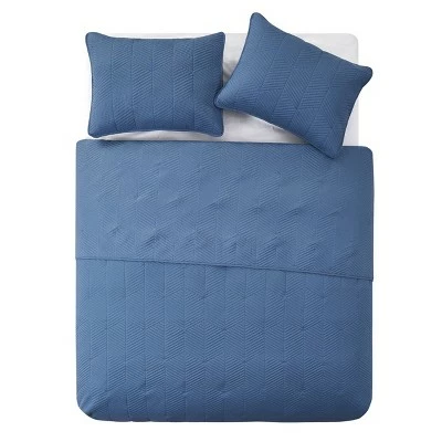 Buy β 3pc Hexa Quilt Set - VCNY Navy π 4 Buy β 3pc Hexa Quilt Set - VCNY Navy π - Image 2