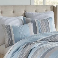 Hot Sale 🔥 Santander Comforter Set - Blue, Grey & White - Levtex Home 🧨 -Quilts Online Shop unnamed file 4630