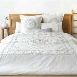 Top 10 🌟 Harleson Medallion Comforter Set - White & Grey - Levtex Home 😍