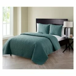 Hot Sale 🧨 Caroline Embossed Quilt Set - VCNY Home Gray 👏