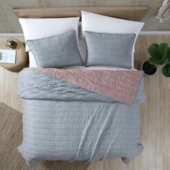 Wholesale 🤩 Modern Threads Reversible 3 Piece Embroidered Quilt Set, Everly. 🧨