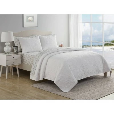 Best Pirce π Seashells Bed in a Bag Quilt Set White - VCNY π 3 Best Pirce π Seashells Bed in a Bag Quilt Set White - VCNY π