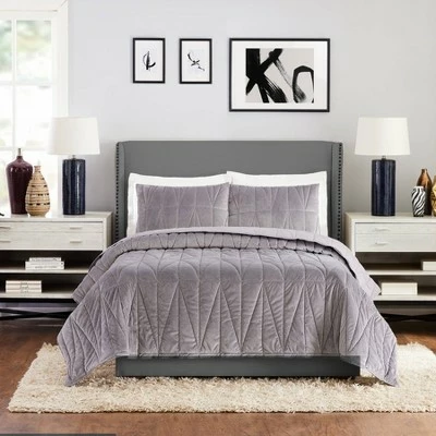 Cheapest π Pinnacle Quilt & Sham Set Gray - Ayesha Curry π 11 Cheapest π Pinnacle Quilt & Sham Set Gray - Ayesha Curry π - Image 9