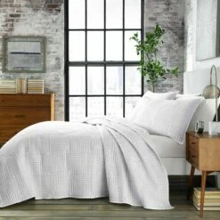 Outlet π Full/Queen Maze Quilt Set White - City Scene π₯