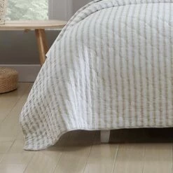 Promo 🎁 Willow Way Ticking Stripe Quilt & Sham Set - Stone Cottage Navy 🔥 -Quilts Online Shop unnamed file 478