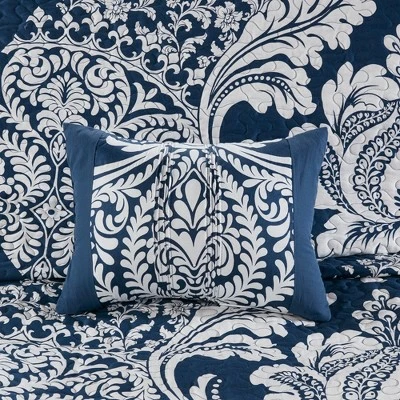 Best Sale π Madison Park 6pc Adela Coverlet Set Indigo π 6 Best Sale π Madison Park 6pc Adela Coverlet Set Indigo π - Image 4