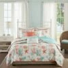 Best Sale 😍 Madison Park Coral Ocean View Printed Quilt Set 6pc ✨