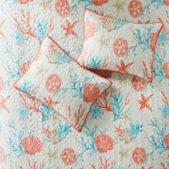 Best Sale 😍 Madison Park Coral Ocean View Printed Quilt Set 6pc ✨ -Quilts Online Shop unnamed file 4798