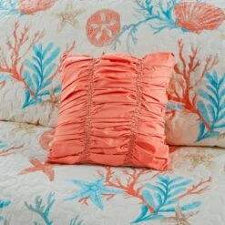 Best Sale 😍 Madison Park Coral Ocean View Printed Quilt Set 6pc ✨ -Quilts Online Shop unnamed file 4801