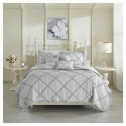 Best Pirce β Madison Park Gray Robin Quilt Set (Full/Queen) βοΈ