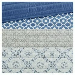 Best deal 😍 Madison Park Sasha Complete Coverlet and Sheet Set Blue 🎁 -Quilts Online Shop unnamed file 4845