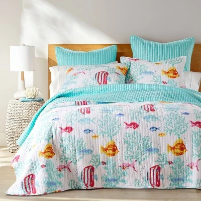 Buy π Homthreads Playa Vista Quilt Set Blue β¨ 3 Buy π Homthreads Playa Vista Quilt Set Blue β¨