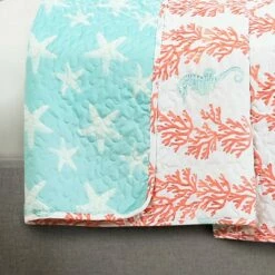 Brand new 🤩 Lush Decor Blue Dina Coral Quilt Set - Lush Décor 🔔 -Quilts Online Shop unnamed file 4864