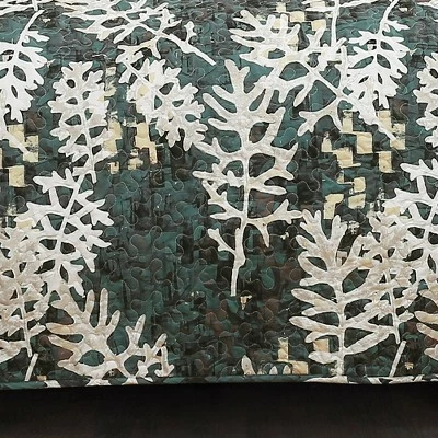 Budget 😍 Lush Decor 5pc Camouflage Leaves Reversible Quilt Set Green - Lush Décor 🎁 5 Budget 😍 Lush Decor 5pc Camouflage Leaves Reversible Quilt Set Green - Lush Décor 🎁 - Image 3