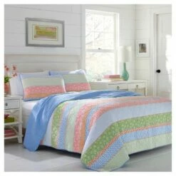 Best Pirce ⭐ Blue Charlie Quilt Set - Poppy & Fritz® 🎁 -Quilts Online Shop unnamed file 488