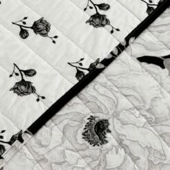 Hot Sale 💯 Lush Decor Zinnia Floral Quilt Set - Lush Décor Black/gold 🎁 -Quilts Online Shop unnamed file 4908