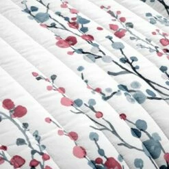 Cheap 👏 Lush Decor 3pc Mirabelle Watercolor Floral Reversible Quilt Set Blue/Coral - Lush Décor ⭐ -Quilts Online Shop unnamed file 4917