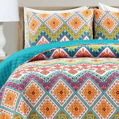 Top 10 🎉 Lush Decor Boho Chevron Quilt Set - Lush Décor Multicolor 🎁 4 Top 10 🎉 Lush Decor Boho Chevron Quilt Set - Lush Décor Multicolor 🎁 - Image 2
