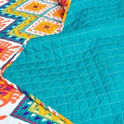 Top 10 🎉 Lush Decor Boho Chevron Quilt Set - Lush Décor Multicolor 🎁 6 Top 10 🎉 Lush Decor Boho Chevron Quilt Set - Lush Décor Multicolor 🎁 - Image 4