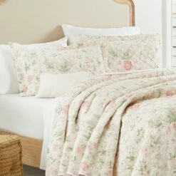 Buy ⭐ Laura Ashley Breezy Floral Quilt Sham Set Pink ⌛ 10 Buy ⭐ Laura Ashley Breezy Floral Quilt Sham Set Pink ⌛ -Quilts Online Shop unnamed file 4939