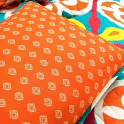 Best Pirce 🤩 Lush Decor Boho Floral Reversible Oversized Quilt & Sham Set Turquoise/Orange - Lush Décor 🧨 -Quilts Online Shop unnamed file 4978
