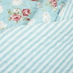 Promo 👍 Lush Decor Cottage Floral Ruffle Reversible Oversized Quilt Set Blue/Blush - Lush Décor 🛒 -Quilts Online Shop unnamed file 4992