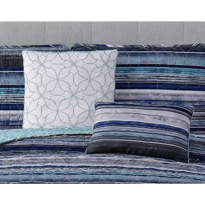 Outlet βοΈ Geneva Home Fashion Hartley Stripe Quilt Set π 4 Outlet βοΈ Geneva Home Fashion Hartley Stripe Quilt Set π - Image 2