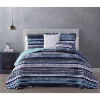 Outlet βοΈ Geneva Home Fashion Hartley Stripe Quilt Set π 6 Outlet βοΈ Geneva Home Fashion Hartley Stripe Quilt Set π - Image 4