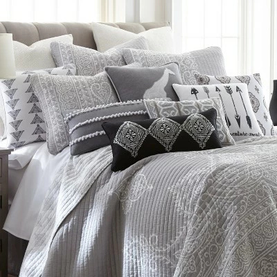 Best reviews of 𧨠Carlisle Grey Quilt and Pillow Sham Set - Levtex Home π 4 Best reviews of 𧨠Carlisle Grey Quilt and Pillow Sham Set - Levtex Home π - Image 2