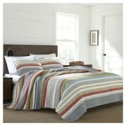 Cheapest 👏 Gray Stripe Salmon Ladder Quilt Set - Eddie Bauer® 😀 -Quilts Online Shop unnamed file 526