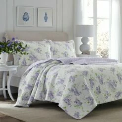 New 🧨 Keighley Reversible Quilt Set Purple - Laura Ashley 😀 -Quilts Online Shop unnamed file 549