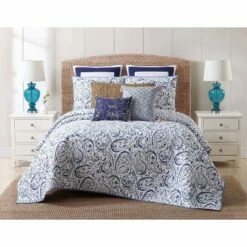 Top 10 👍 Indienne Paisley Quilt Set Navy/White - Oceanfront Resort 👏 -Quilts Online Shop unnamed file 570