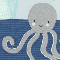 Buy 😍 Lambs & Ivy Oceania 6-Piece Baby Crib Bedding Set - Blue Ocean, Nautical, Aquatic, Whale, Octopus Theme 😍 -Quilts Online Shop unnamed file 63