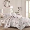 Hot Sale 💯 Pink Breezy Floral Quilt Set - Laura Ashley 🛒