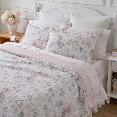 Hot Sale ๐ฏ Pink Breezy Floral Quilt Set - Laura Ashley ๐ 6 Hot Sale ๐ฏ Pink Breezy Floral Quilt Set - Laura Ashley ๐ - Image 4