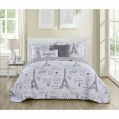 Wholesale 🔔 Paris Night Reversible Quilt Set Taupe - VCNY 👍 -Quilts Online Shop unnamed file 744
