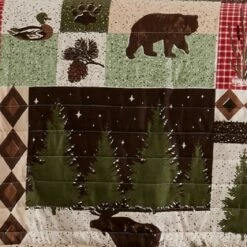 Best Pirce 👏 Great Bay Home Rustic Lodge Printed Reversible Quilt Set ✔️ -Quilts Online Shop unnamed file 749
