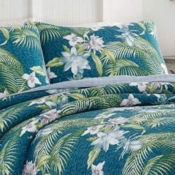 Coupon 🎁 Southern Breeze Quilt & Sham Set Blue - Tommy Bahama 😀