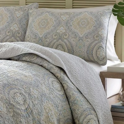 Best Pirce 🧨 Turtle Cove Quilt & Sham Set - Tommy Bahama Lagoon 😍 4 Best Pirce 🧨 Turtle Cove Quilt & Sham Set - Tommy Bahama Lagoon 😍 - Image 2