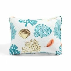 Cheap 👏 Lush Decor Coastal Reef Feather Reversible Quilt Set Blue/Coral - Lush Décor 🔥 -Quilts Online Shop unnamed file 818