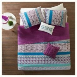 Flash Sale ✔️ Intelligent Design Callie Printed Quilt Set Purple ⌛ -Quilts Online Shop unnamed file 829