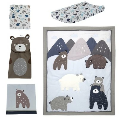 Best deal ๐ Lambs & Ivy Signature Montana 5-Piece Baby Crib Bedding Set - Blue,Grey,Brown Bears and Mountains ๐ 8 Best deal ๐ Lambs & Ivy Signature Montana 5-Piece Baby Crib Bedding Set - Blue,Grey,Brown Bears and Mountains ๐ - Image 6