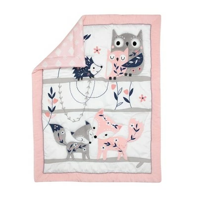 Promo ๐ฏ Lambs & Ivy Forever Friends 4-Piece Nursery Crib Baby Bedding Set - Blue, Pink ๐ 4 Promo ๐ฏ Lambs & Ivy Forever Friends 4-Piece Nursery Crib Baby Bedding Set - Blue, Pink ๐ - Image 2