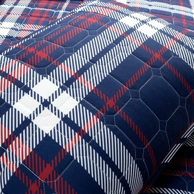 Best Sale 💯 Lush Decor Grayson Farmhouse Plaid Reversible Quilt Set Navy/Red - Lush Décor 🎁 8 Best Sale 💯 Lush Decor Grayson Farmhouse Plaid Reversible Quilt Set Navy/Red - Lush Décor 🎁 - Image 6