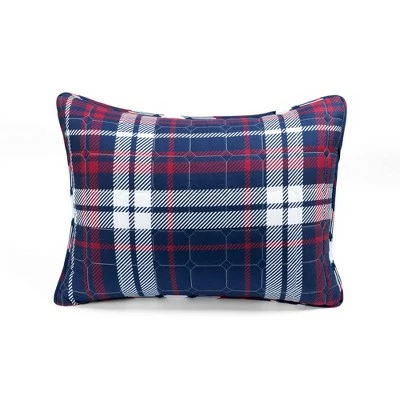 Best Sale 💯 Lush Decor Grayson Farmhouse Plaid Reversible Quilt Set Navy/Red - Lush Décor 🎁 9 Best Sale 💯 Lush Decor Grayson Farmhouse Plaid Reversible Quilt Set Navy/Red - Lush Décor 🎁 - Image 7