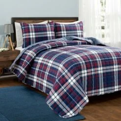 Best Sale 💯 Lush Decor Grayson Farmhouse Plaid Reversible Quilt Set Navy/Red - Lush Décor 🎁 20 Best Sale 💯 Lush Decor Grayson Farmhouse Plaid Reversible Quilt Set Navy/Red - Lush Décor 🎁 -Quilts Online Shop unnamed file 984